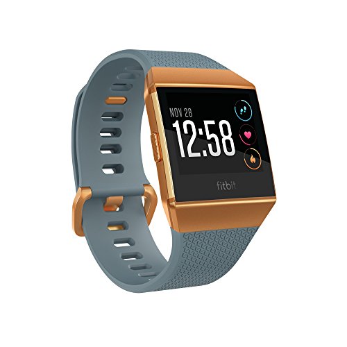 Product Cover Fitbit Ionic GPS Smart Watch, Slate Blue/Burnt Orange, One Size (S & L Bands Included)