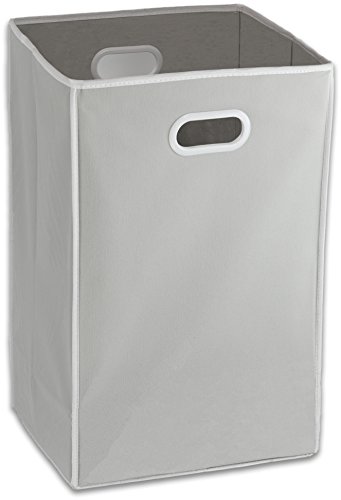 Product Cover Simple Houseware Foldable Closet Laundry Hamper Basket, Grey