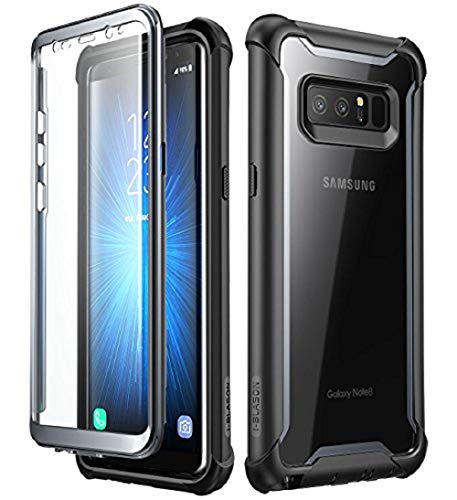 Product Cover i-Blason Case for Galaxy Note 8 2017 Release, [Ares Series] Full-body Rugged Clear Bumper Case with Built-in Screen Protector (Black)