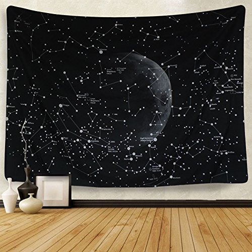 Product Cover Moon Constellations Tapestry Wall Tapestry Bohemian Wall Hanging Tapestries Wall Blanket Wall Art Wall Decor Beach Tapestry Sunset Tapestry  (59.1