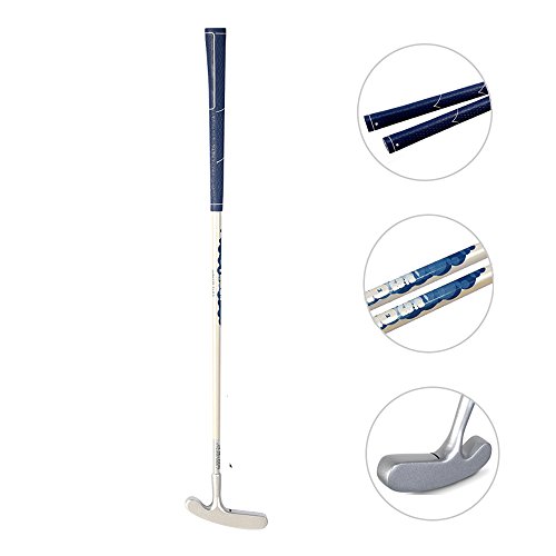 Product Cover Acstar Two Way Junior Golf Putter Kids Putter Both Left and Right Handed Easily Use 3 Sizes for Ages 3-5 6-8 9-12(Silver Head+White Shaft+Blue Grip,27 inch,Age 6-8)