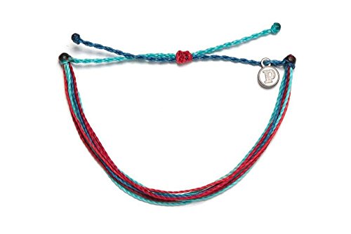 Product Cover Pura Vida Wave Catcher Bracelet - Handcrafted with Iron-Coated Copper Charm - Wax-Coated, 100% Waterproof