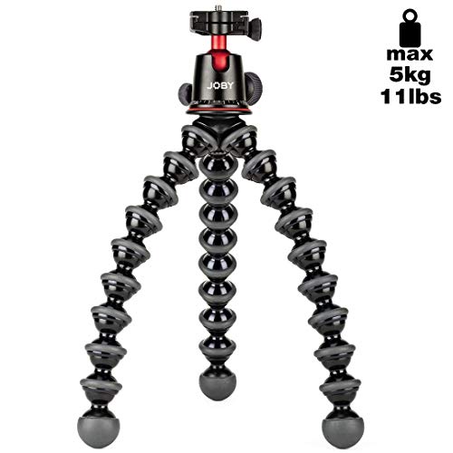 Product Cover JOBY GorillaPod 5K Kit. Professional Tripod 5K Stand and Ballhead 5K for DSLR Cameras or Mirrorless Camera with Lens up to 5K (11lbs). Black/Charcoal.