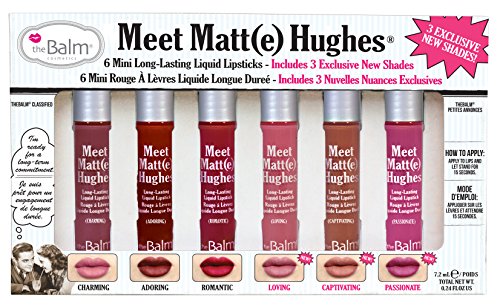 Product Cover theBalm Meet Matte Hughes 6 Piece Mini Liquid Lipstick Set, Long Lasting, Lightweight, Matte Finish