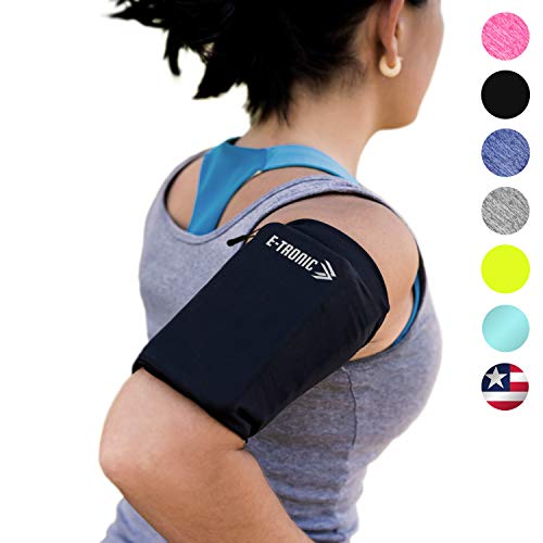 Product Cover Phone Armband Sleeve Best Running Sports Arm Band Strap Holder Pouch Case (MED) Exercise Workout Top Gifts for Women Men Her Fits iPhone 6 7 8 X 11 Plus iPod Android Samsung Galaxy S8 S9 S10 Note 9 10