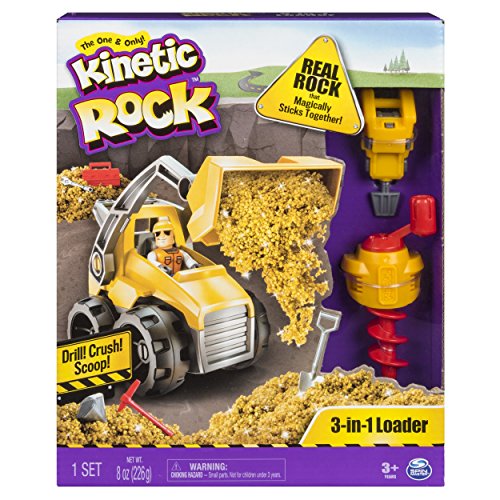 Product Cover Kinetic Rock - 3-in-1 Loader with Construction Tools and Gold Kinetic Rock, for Ages 3 and Up
