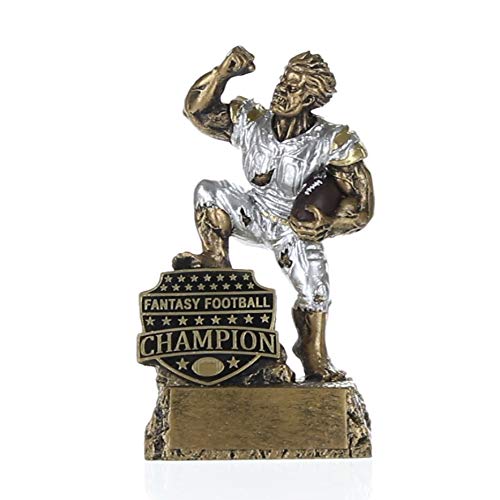 Product Cover Decade Awards Fantasy Football League Champion Monster Trophy/FFL Winner Beast Award  6.5 Inch Exclusive,gold, silver