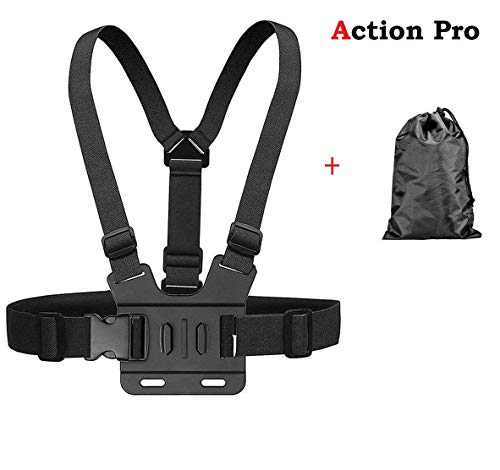 Product Cover Action Pro Adjustable Body Harness Chest Belt Strap Mount 1 x Storage Bag Accessory for GoPro SJcam Yi (ACPR06)