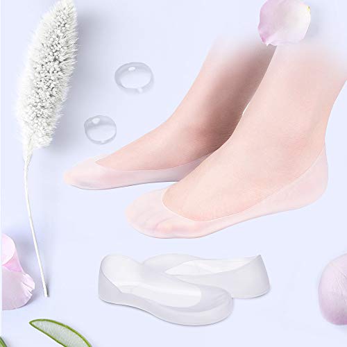 Product Cover Silicone Socks Gel Moisturizing Socks - Relieve Plantar Fasciitis Pain Heel Bone Spur Pain Soften Dead Skin Dry Cracked Skin Remove Calluses Corns (XL: Women:7-10 / Men:6-8.5)（1 pair）