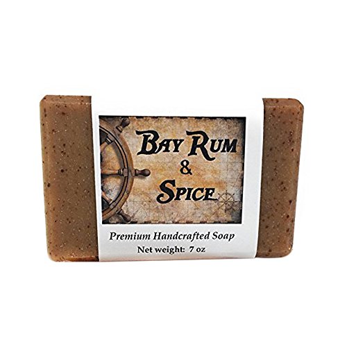 Product Cover Bay Rum MEGA Size Bar Soap by MoonDance Soaps - Handmade Soap with Cocoa Butter and Shea Butter (One 7 Ounce Bar)