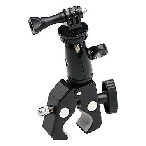 Product Cover EXSHOW Bike Camera Mount,1/4-20 Thread Motorcycle Metal Holder for GoPro Hero7,6 5,4,3+,3,2,1,Canon,Garmin,Nikon,Sony,CASIO,Kodak and Other Cameras