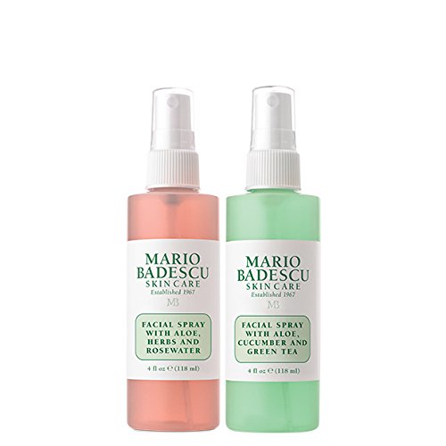 Product Cover Mario Badescu Facial Spray with Rosewater & Facial Spray with Green Tea Duo, 4 Fl Oz (Pack of 2)