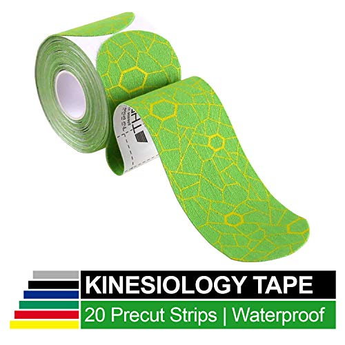 Product Cover TheraBand Kinesiology Tape, Waterproof Physio Tape for Pain Relief, Muscle & Joint Support, Standard Roll with XactStretch Application Indicators, 2