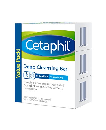 Product Cover Cetaphil Deep Cleansing Face & Body Bar for All Skin Types, 3 Count