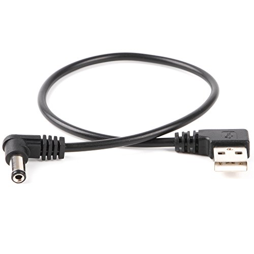 Product Cover USB to Barrel Cable USB to 5.5mm/2.1mm Angled 5V DC Power Cable (Right Angled)