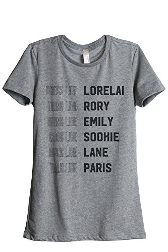 Product Cover Thread Tank Be Like Gilmore Girls Women's Relaxed T-Shirt Tee Heather Grey Medium