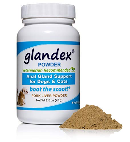 Product Cover Glandex Dog & Cat Anal Gland Sac Fiber Supplement Pork Liver Powder with Pumpkin, Digestive Enzymes & Probiotics - Vet Recommended Healthy Bowels & Digestion - Boot The Scoot 2.5oz...