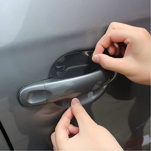 Product Cover Meccion 12Pcs Universal Invisible Car Door Handle Paint Scratch Protector Sticker Protective Film