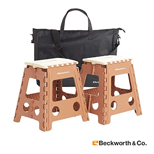 Product Cover Beckworth & Co. SmartFlip Multipurpose Camping and Step Stools with Carrying Case - 2 Pack