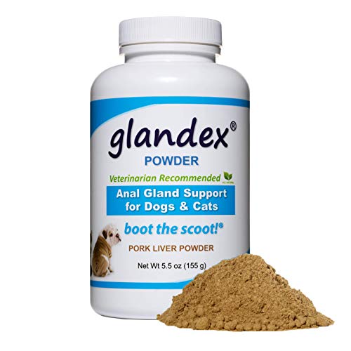 Product Cover Glandex Dog & Cat Anal Gland Sac Fiber Supplement with Pumpkin, Digestive Enzymes & Probiotics - Vet Recommended Healthy Bowels and Digestion - Boot The Scoot 5.5 oz (Pork)