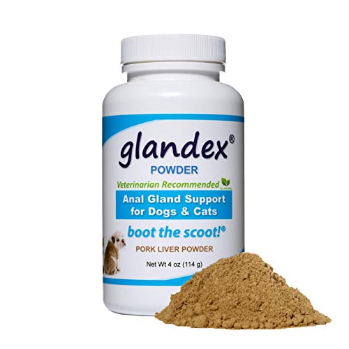 Product Cover Glandex Dog & Cat Anal Gland Sac Fiber Supplement with Pumpkin, Digestive Enzymes & Probiotics - Vet Recommended Healthy Bowels and Digestion - Boot The Scoot 4.0 oz (Pork)