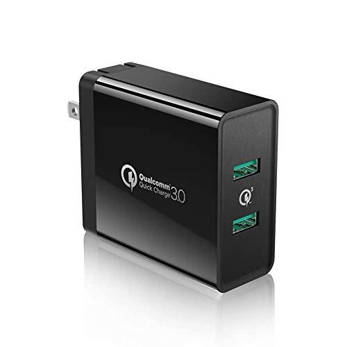 Product Cover UGREEN Quick Charge 3.0 USB Wall Charger 36W Dual Port Qualcomm Fast Charger with Foldable Plug for Samsung Galaxy S9 S10 Plus S8 S7 S6, iPhone Xs Max X 8 7 6, iPad Pro Air Mini, LG V30 G7
