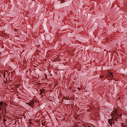 Product Cover Crinkle Cut Paper Shred Filler (1 LB) for Gift Wrapping & Basket Filling - Light Pink | MagicWater Supply