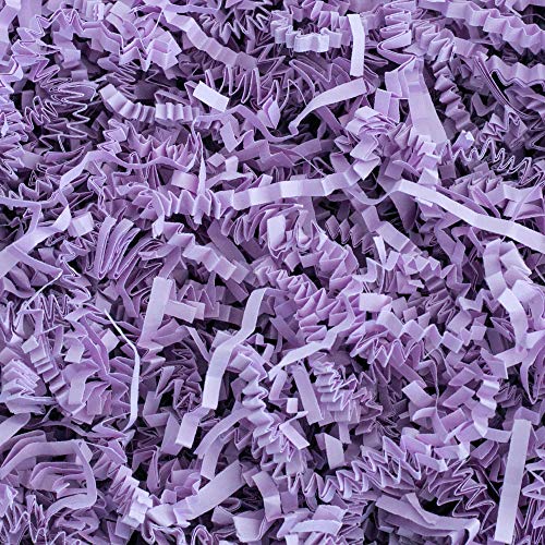 Product Cover Crinkle Cut Paper Shred Filler (1/2 LB) for Gift Wrapping & Basket Filling - Lavender | MagicWater Supply