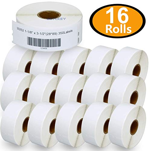 Product Cover 16 Rolls DYMO 30252 Compatible 1-1/8