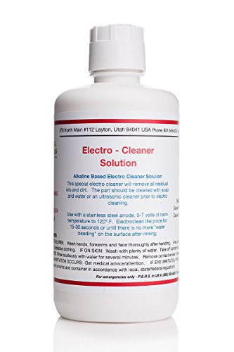 Product Cover 32 oz/1 Liter - Electro - Cleaner Solution - Bath or Brush Electroplating Supplies