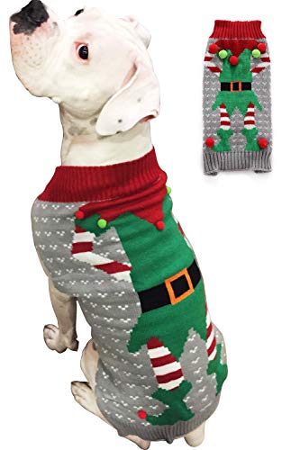 Product Cover BOBIBI Dog Sweater for Christmas Pet Cat Winter Knitwear Warm Clothes