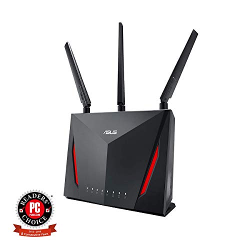 Product Cover ASUS AC2900 WiFi Dual-band Gigabit Wireless Router with 1.8GHz Dual-core Processor and AiProtection Network Security Powered by Trend Micro, AiMesh Whole Home WiFi System Compatible (RT-AC86U)