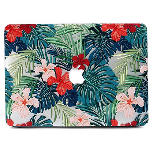 Product Cover MacBook Pro 15 Retina Case, L2W Matte Print Tropical Palm Leaves Pattern Case for MacBook Pro 15