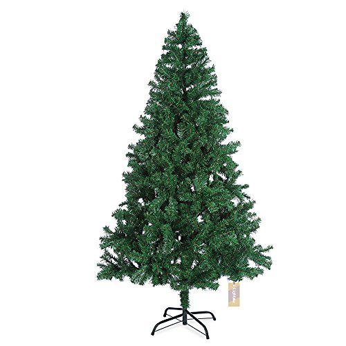 Product Cover LightMe 1.8M/5.9 Feet Eco-Friendly Artificial Christmas Pine Tree with Metal Hinged Stand 800 Branch Tips for Indoor Outdoor Christmas New Year Decor