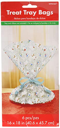 Product Cover Frosty Friends Christmas Multicolored Cookie Tray Bags, 6 Ct. | Party Supply