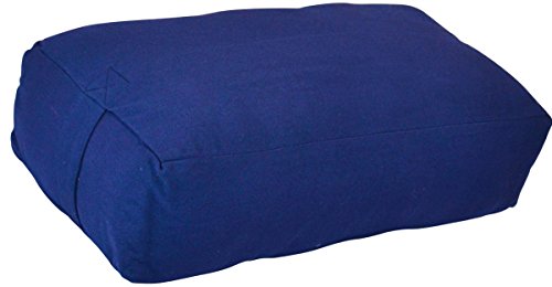 Product Cover YogaAccessories Supportive Rectangular Cotton Yoga Bolster (Blue)