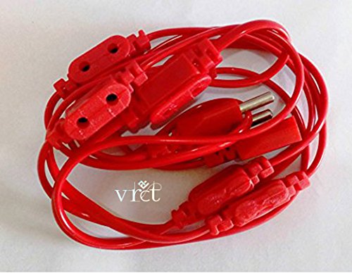 Product Cover Vrct Jointer Wire for LED/Rice Lights Ladi 7+1 Female Sockets Celebrations Connector for Festival Light Diwali Decoration (Colour May Vary) - Pack of 2