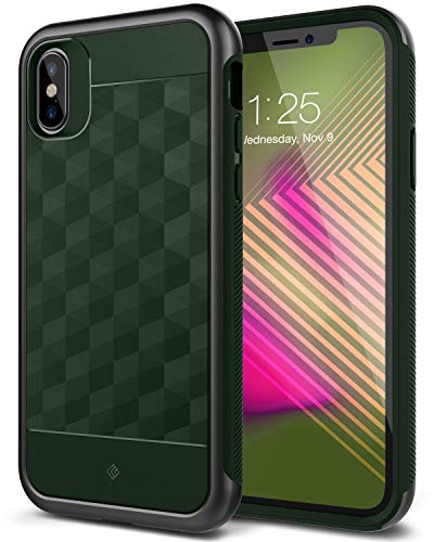 Product Cover Caseology Parallax for Apple iPhone Xs Case (2018) / for iPhone X Case (2017) - Award Winning Design - Pine Green