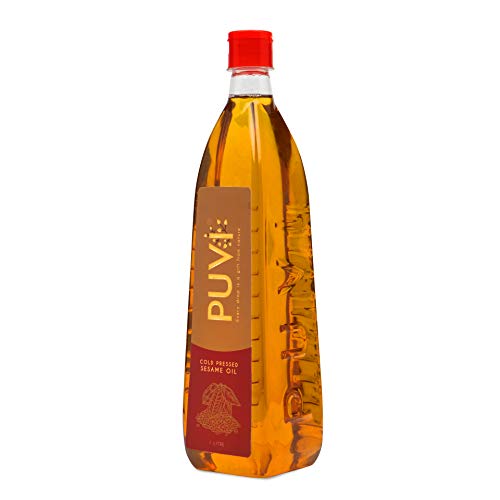 Product Cover Puvi 1L Cold Pressed Gingelly / Sesame Oil (Virgin, Chekku / Ghani) - 1 Litre