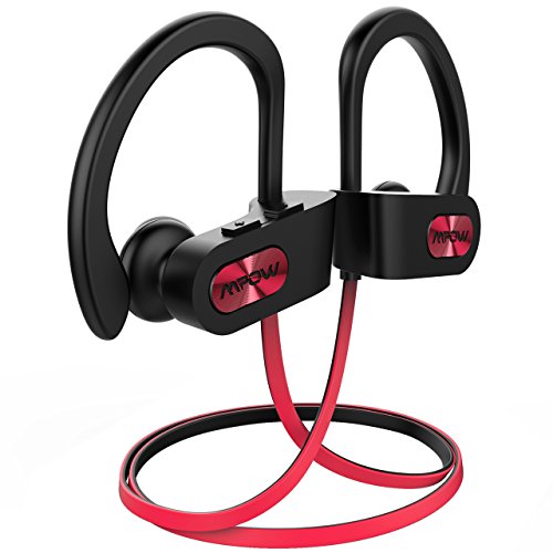 Product Cover Mpow Flame Bluetooth Headphones Sport IPX7 Waterproof Wireless Sport Earbuds, Richer Bass HiFi Stereo In-Ear Earphones, 7-9 Hrs Playback, Running Headphones W/CVC6.0 Noise Cancelling Mic, Red