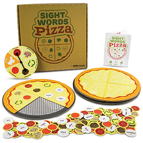 Product Cover Pint-Size Scholars Sight Words Pizza Board Game | 120 Vocabulary Words for Reading & Spelling Readiness (Dolch & Fry) | Educational Learning Board Games for Kids | Teaching Tool for Parents & Teachers
