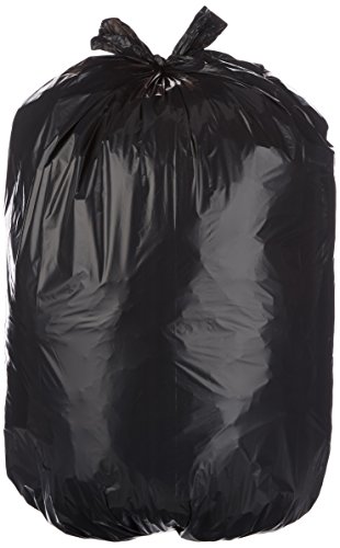 Product Cover AmazonBasics 23 Gallon Slim Trash Can Liner Bag, 1.1 mil, Black, 250-Count - AMZB-23GBK-1.1M