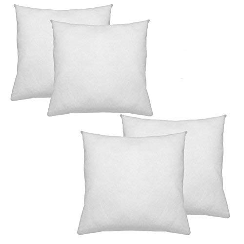 Product Cover IZO All Supply Premium Hypoallergenic Polyester Decorative Pillows High Loft Throw Pillows Set of 4 18x18 Pillow Inserts - Great Couch Pillows, Bed Pillows, Floor Pillows