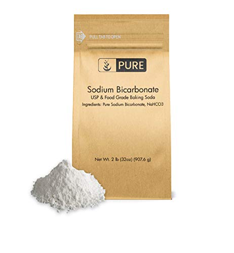 Product Cover Sodium Bicarbonate (Baking Soda) (2 lb.) by Pure Organic Ingredients, Eco-Friendly Packaging, Highest Purity, Food & USP Grade