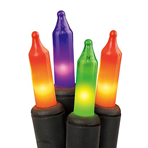 Product Cover 100 Ct Halloween String Light Set, Orange, Green, Purple, Black Cord