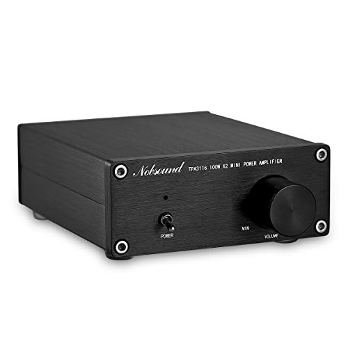 Product Cover Nobsound Mini Dual TPA3116 Digital Power Amplifier HiFi Stereo Amp Audiophile-Grade 2.0 Channel 100W×2 NE5532P Pre-Amp (Black)