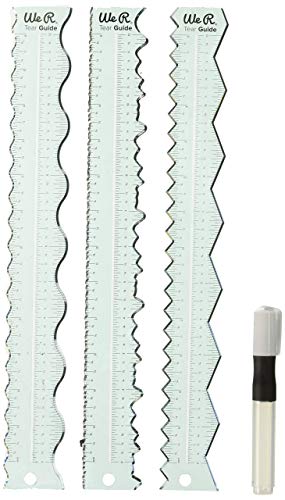Product Cover We R Memory Keepers 0633356600824 Rulers & Guides-Tear Guides (4 Piece)