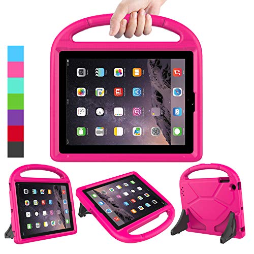 Product Cover LEDNICEKER Kids Case for iPad 2 3 4 - Light Weight Shock Proof Handle Friendly Convertible Stand Kids Case for iPad 2, iPad 3rd Generation, iPad 4th Gen Tablet - Magenta/Rose