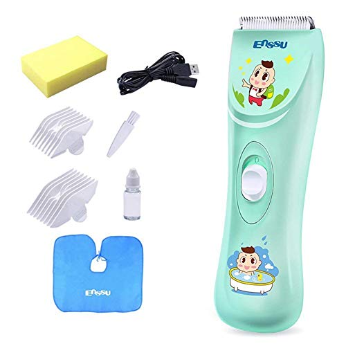 Product Cover ENSSU Quiet Baby Hair Clippers, Silent Haircut Trimmers for Children with Autism and Sensory Sensitivity, Babies Infant Kids Waterproof Haircutting Kit