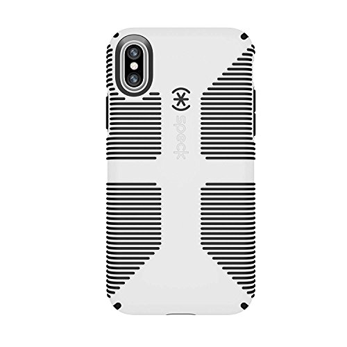 Product Cover Speck Products CandyShell Grip Cell Phone Case for iPhone XS/iPhone X - White/Black